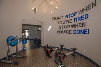 Fitness center equipment at The Covington by Picerne, Las Vegas, NV